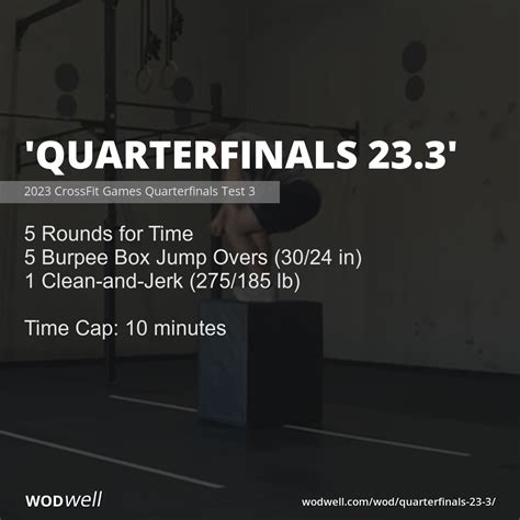 crossfit games quarterfinals 2023|crossfit games 23.3.